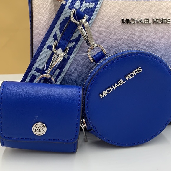 MICHAEL KORS SMALL XBODY SHOULDER BAG W TECH ELECTRIC BLUE MULTI COLOR - Picture 9 of 16